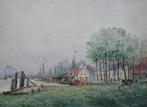 Henri Seghers (1848-1919) - Langs de Schelde - omgeving, Antiek en Kunst