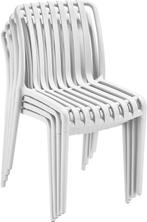 2dekans | tectake® Set van 4 Tuinstoelen Alcudia - Creme -, Tuin en Terras, Tuinsets en Loungesets, Ophalen of Verzenden, Zo goed als nieuw