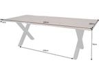 Eettafel Amazonas X 220cm natuurlijk Sheesham/ 6540191, Huis en Inrichting, Tafels | Eettafels, Ophalen of Verzenden, Nieuw