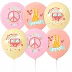 Ballonnen set Love and Peace Hippie 18-delig, Hobby en Vrije tijd, Feestartikelen, Verzenden, Nieuw, Versiering, Overige