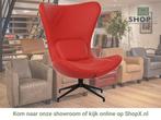 Leren draaifauteuil Soul - Toledo Ferrari (felrood) -, Huis en Inrichting, Fauteuils, Bohemian, Modern, Scandinavisch, Nieuw, Ophalen of Verzenden