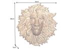 Wanddecoratie WILDLIFE LION 35cm goud - 43954, Ophalen of Verzenden, Nieuw