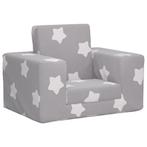 vidaXL Kinderslaapbank met sterren zacht pluche lichtgrijs, Verzenden, Nieuw