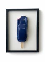 Porsche 911 Ice Cream | Blue - pink | Handpainted Wall