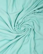 Viscose Polyester Cupro Touch Pastel Turquoise, Hobby en Vrije tijd, Stoffen en Lappen, Nieuw, Blauw
