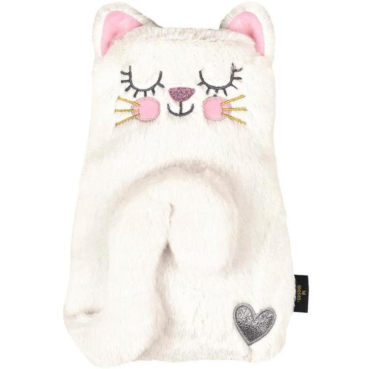 Kruikzak Ed The Cat Kitty - Wit Pluche - Natuurlijk Rubber -, Huis en Inrichting, Woonaccessoires | Overige, Nieuw, Ophalen of Verzenden
