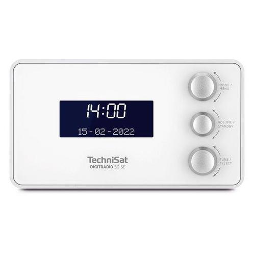 TechniSat DIGITRADIO 50 SE - DAB+ FM wekkerradio - wit, Audio, Tv en Foto, Mp3-spelers | Overige merken, Verzenden