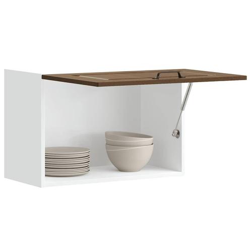 vidaXL Keukenwandkast Kalmar bewerkt hout bruin eikenkleur, Huis en Inrichting, Keuken | Keukenelementen, Bruin, Nieuw, Verzenden