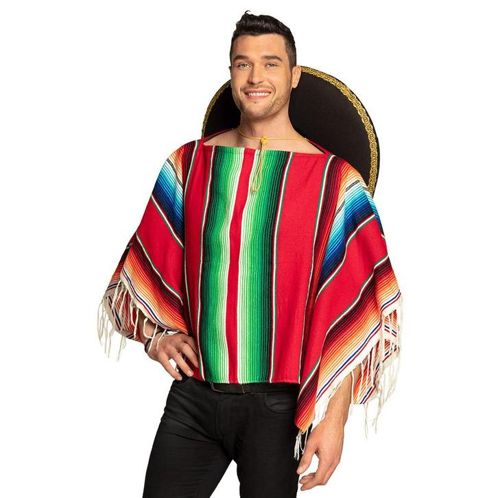 Mexico Poncho 1,2m, Hobby en Vrije tijd, Feestartikelen, Nieuw, Verzenden