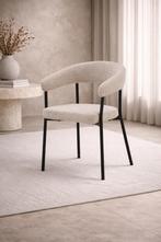 Japandi Eetkamerstoel– Armleuningen – Design €79, Verzenden, Nieuw, Stof