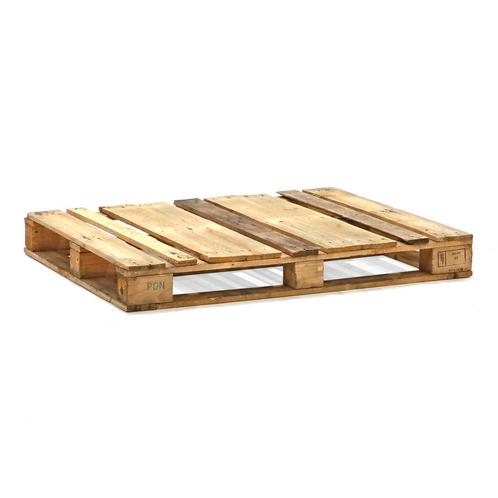 Gebruikte houten pallets 4-weg, Zakelijke goederen, Machines en Bouw | Heftrucks en Intern transport, Ophalen of Verzenden