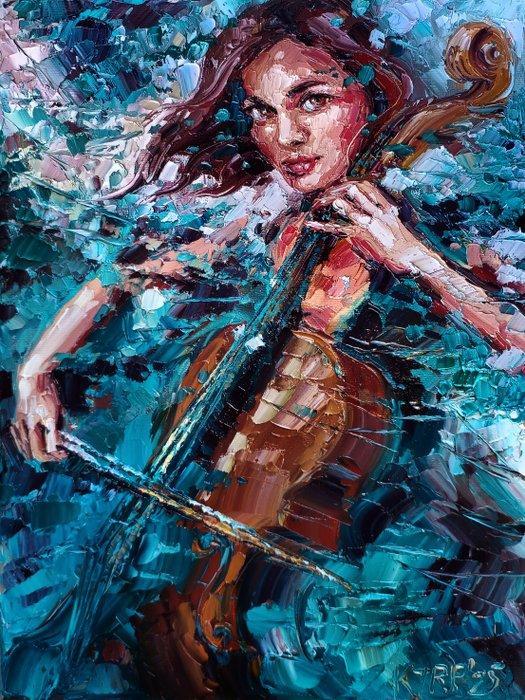 Krystyna Ró-Pasek - ZMYSY I DWIKI, Antiek en Kunst, Kunst | Schilderijen | Modern