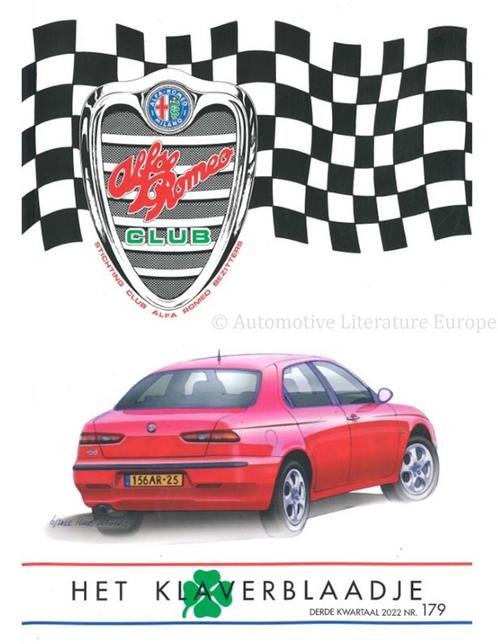 2022 ALFA ROMEO CLUB HET KLAVERBLAADJE 179 NEDERLANDS, Boeken, Auto's | Folders en Tijdschriften, Alfa Romeo