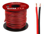 HQ luidsprekerkabel 2 x 0.75 mm zwart/rood op rol 25 meter, Doe-het-zelf en Verbouw, Elektra en Kabels, Ophalen of Verzenden, Nieuw