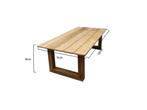 Cannes lounge tuintafel teak 150x74x H50 cm, Ophalen of Verzenden, Nieuw, Teakhout