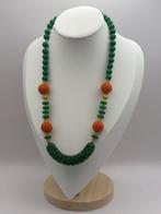 Verstelbare ketting groene jade - Halsketting