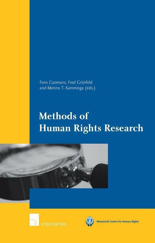Boek Methods Of Human Rights Research 9789050958790, Boeken, Politiek en Maatschappij, Nieuw, Verzenden