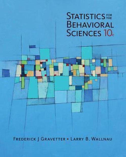 Statistics for The Behavioral Sciences, 9781305504912, Boeken, Studieboeken en Cursussen, Zo goed als nieuw, Verzenden
