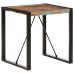 vidaXL Eettafel 70x70x75 cm massief gerecycled hout, Huis en Inrichting, Tafels | Eettafels, Verzenden, Nieuw