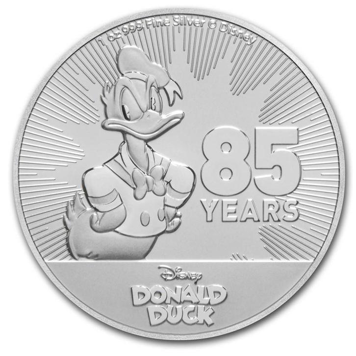 Niue - Donald Duck 85 years - 1 oz 2019 (85.000 oplage), Postzegels en Munten, Munten en Bankbiljetten | Verzamelingen, Munten