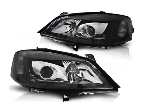 Koplampen Black H7 geschikt voor Opel Astra G, Auto-onderdelen, Verlichting, Nieuw, Opel, Verzenden