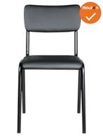 Vergaderstoel Indy - NIEUW - Zwart leder (Vergaderstoelen), Vergader- of Presentatieruimte, Ophalen of Verzenden, Nieuw zonder verpakking
