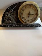 Klok - Art Deco Marmer, Messing - 1920-1930 - Mantel klok