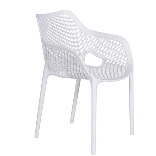 Garden Impressions Air XL kunststof tuinstoel wit, Tuin en Terras, Tuinsets en Loungesets, Verzenden