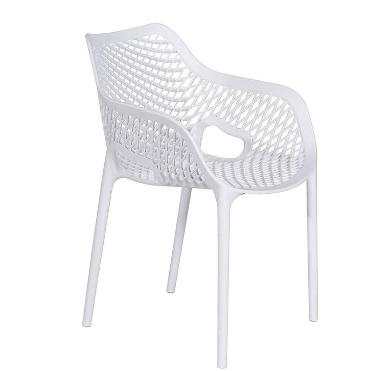 Garden Impressions Air XL kunststof tuinstoel wit, Tuin en Terras, Tuinsets en Loungesets, Verzenden