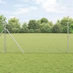 vidaXL Kettinglinkhek 1x10 m Verzinkt Staal, Tuin en Terras, Verzenden, Nieuw