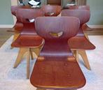 Flötotto Schulmöbel - Adam Stegner - Stoel (6) - Hout,, Antiek en Kunst