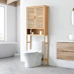 [en.casa] Ombouwkast Geta toiletombouw bamboe 170x66x23 cm, Huis en Inrichting, Nieuw, Verzenden