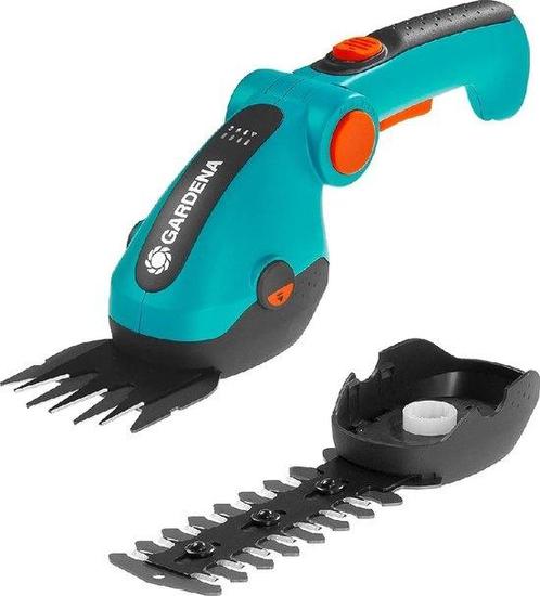 GARDENA ACCU GRASSCHAAR SET COMFORTCUT LI MET HEGGENSCHAA..., Tuin en Terras, Aarde en Mest, Overige typen, Ophalen of Verzenden