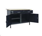 Werkbank 120x60x85 cm staal zwart, Ophalen of Verzenden, Nieuw, Minder dan 70 cm