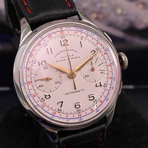 Chronographe Suisse - Vintage Cal. Landeron 51 - Zonder, Sieraden, Tassen en Uiterlijk, Horloges | Heren
