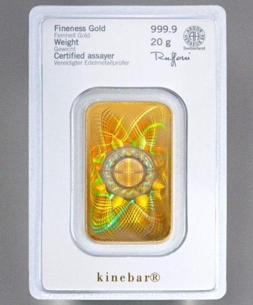 20 gram - Goud - Kinebar - Heraeus, Postzegels en Munten, Edelmetalen en Baren
