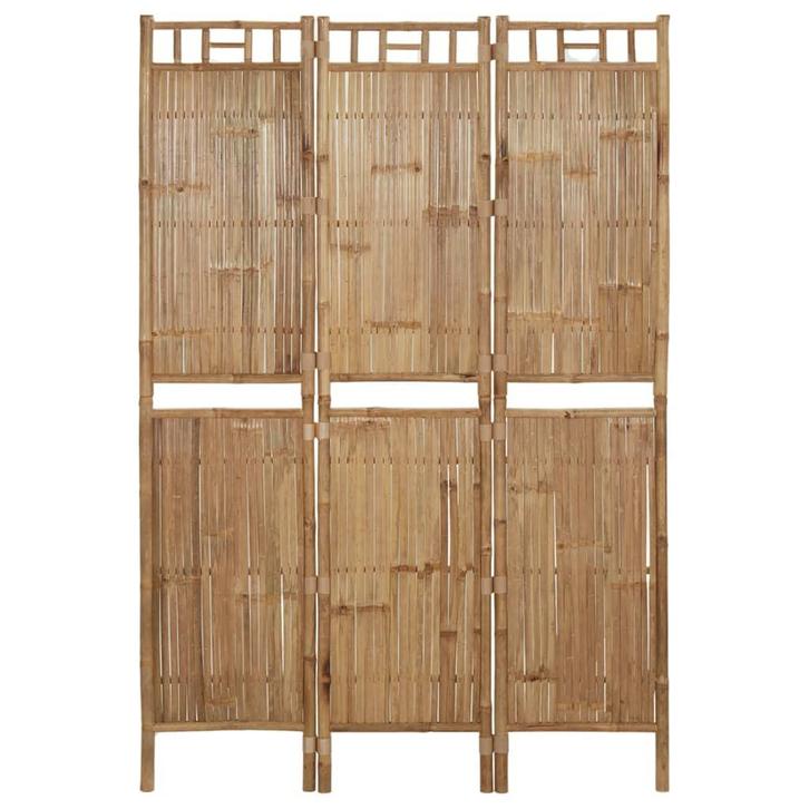 vidaXL Kamerscherm met 3 panelen 120x180 cm bamboe, Huis en Inrichting, Woonaccessoires | Kamerschermen, Nieuw, Verzenden