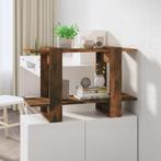 vidaXL Boekenkast/kamerscherm 80x30x51 cm gerookt, Huis en Inrichting, Kasten | Boekenkasten, Verzenden, Nieuw, 50 tot 100 cm