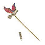 Speld - 18 karaat Geel goud - 0.12ct. tw. Diamant, Sieraden, Tassen en Uiterlijk