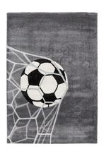 Kindervloerkleed | Happy | Voetbal | Zilver | 120x170 cm, Verzenden, Nieuw