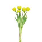 Bosje Tulpen Tulp Duchesse geel kunstbloem - Buitengewoon de, Huis en Inrichting, Woonaccessoires | Overige, Nieuw, Verzenden