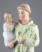 Beeldje - Sint Antonius van Padua - Kintsugi - Biscuit, Antiek en Kunst
