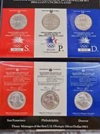 Verenigde Staten. 8 zilveren dollars Olylpische Spelen in, Postzegels en Munten, Munten | Europa | Niet-Euromunten