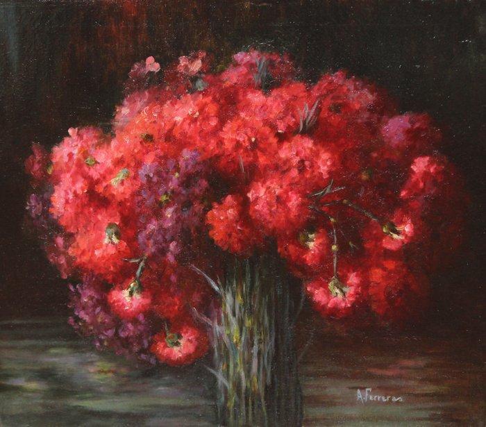 Antonia Ferreras Bertrán (1873-1935) - Estallido floral, Antiek en Kunst, Kunst | Schilderijen | Klassiek