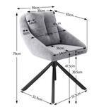 Set van 2 Grijze Fluwelen Stoelen Set – Ergonomisch Comfort, Huis en Inrichting, Stoelen, Twee, Verzenden, Nieuw, Stof