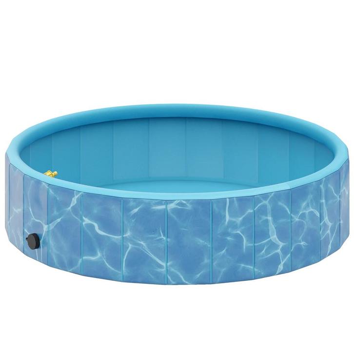 TRUUSK Opvouwbaar Hondenzwembad - Fontein- en Waterkussendes, Dieren en Toebehoren, Honden-accessoires, Nieuw, Verzenden