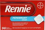 Rennie pepermunt 96 kauwtabletten, Nieuw, Verzenden