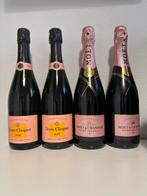 Moët & Chandon, Veuve Clicquot, Rosé - Champagne - 4 Flessen, Nieuw