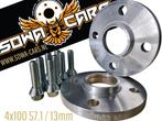 Spacers 13mm vw golf 1 2 3 polo up 4x100 57,1 Spoorverbreder, Ophalen of Verzenden