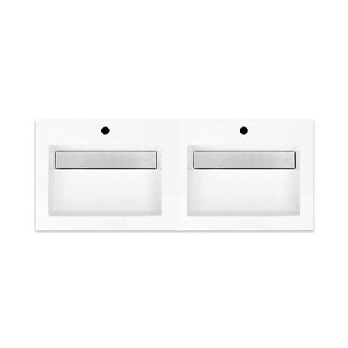 Wastafel Sanilux Senza 120x47x5 cm Mineraalmarmer Met, Doe-het-zelf en Verbouw, Sanitair, Overige typen, Nieuw, Ophalen of Verzenden